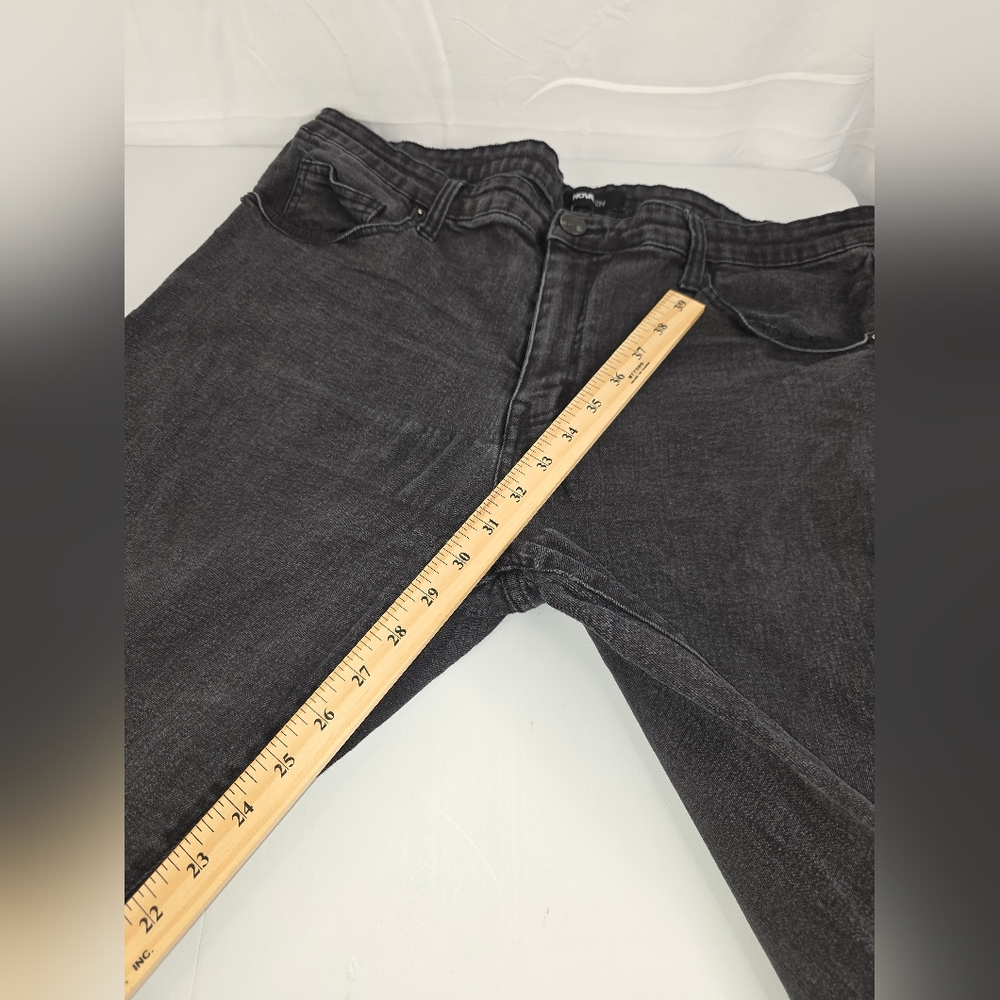 Fashion Nova NovaMen Men's Black Wash Jeans Size 38X30 Stretchy B-2928 - Picture 6 of 11